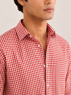 Red And White Checkred Shirt