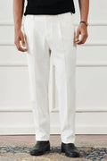 RELAX TAILORED PLEATED PANT - CLASSIC WHITE