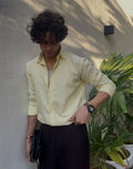 SEERSUCKER LEMON STRIPPED SHIRT