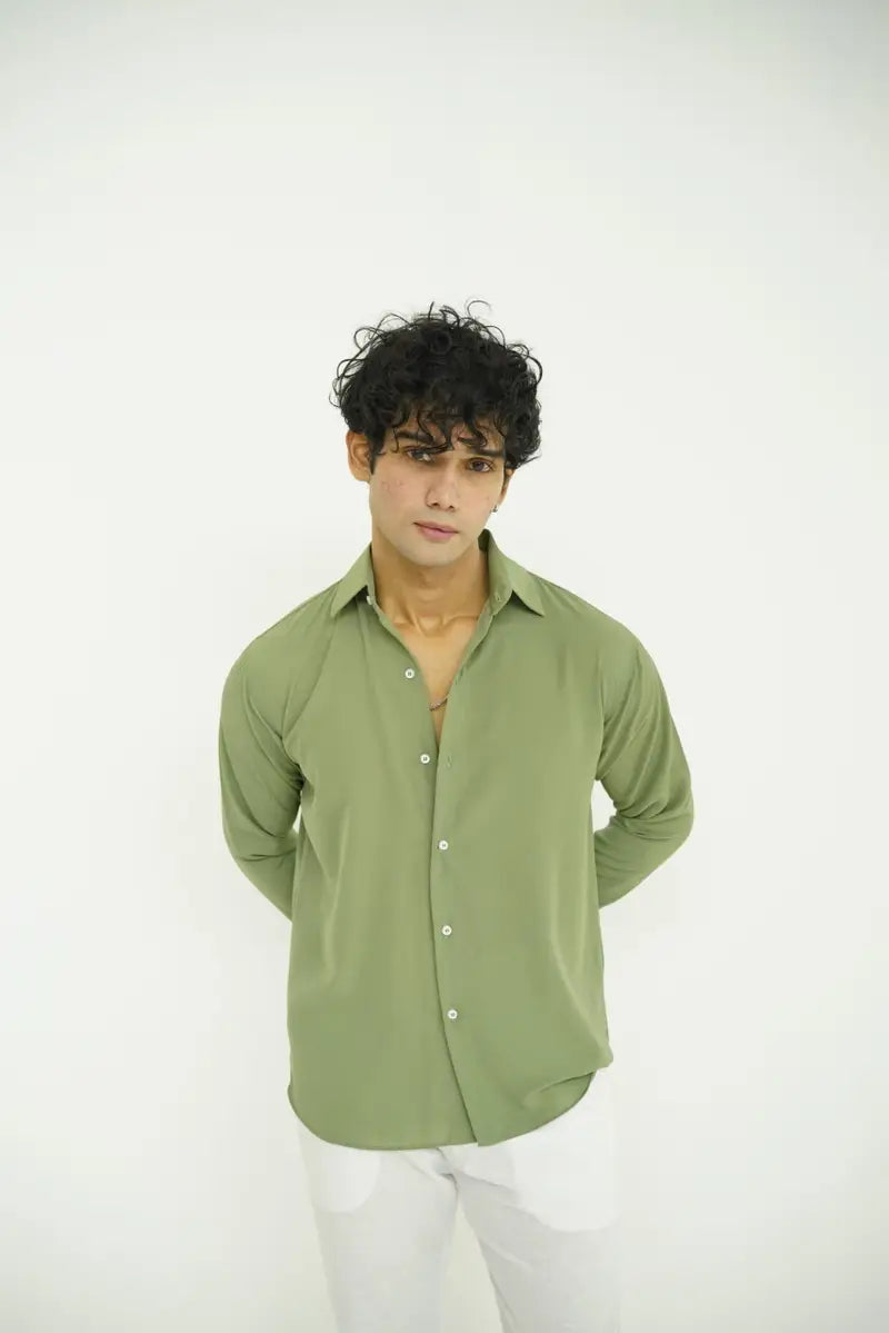 Sage Green Texture Shirt