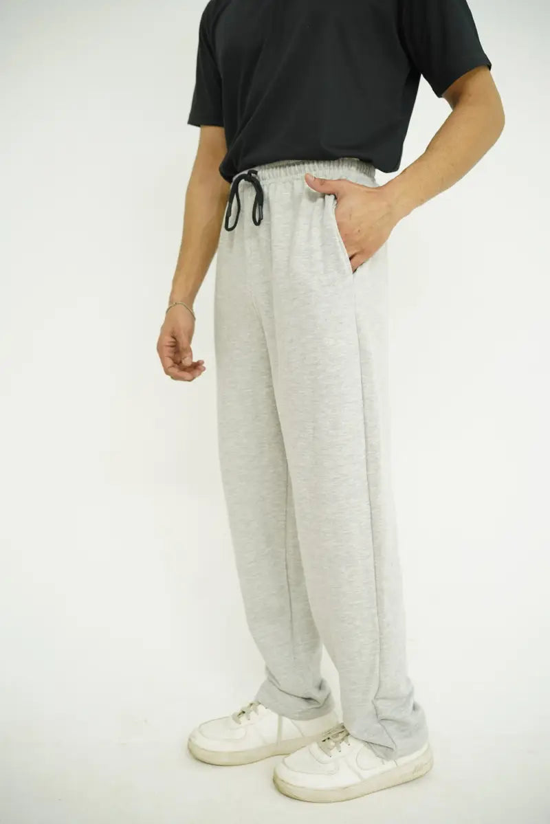 Grey Straight Fit Trouser