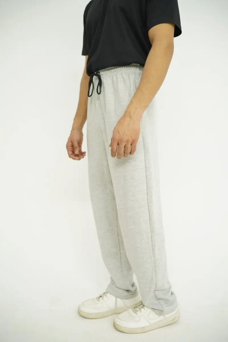 Grey Straight Fit Trouser