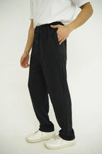 Black Straight Fit Trouser