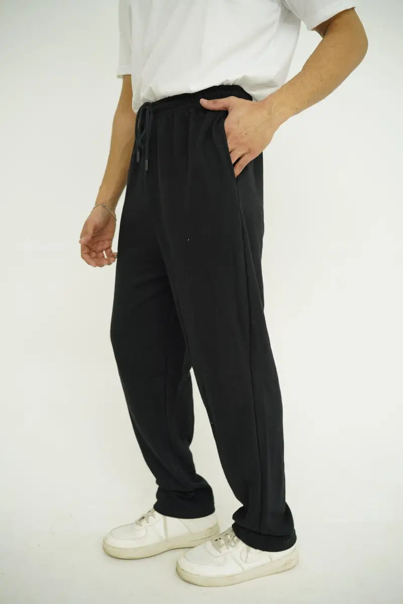 Black Straight Fit Trouser