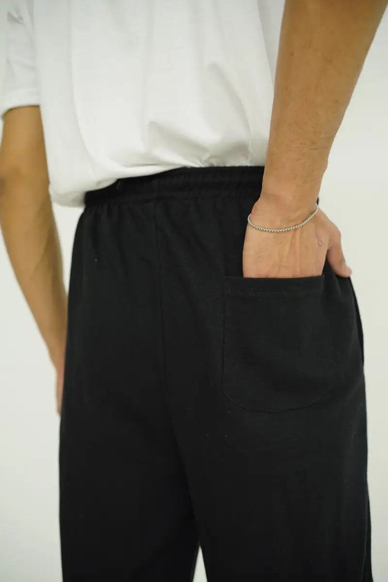 Black Straight Fit Trouser