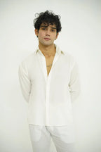 White Textured Shirt