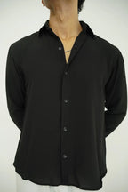 Black Textured Shirt
