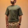 gentzo Drop Needle Tee-Forest, gentzo, Drop Needle Tee-Forest, drop needle tee, forest green tee, men’s textured t-shirt, breathable drop needle t-shirt, stylish men’s t-shirt, casual t-shirt for men, layering tee for men, premium drop needle t-shirt, modern men’s tee, crew neck forest green tee.