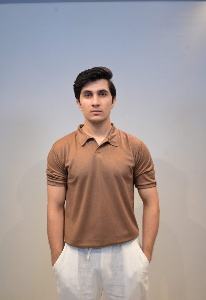 gentzo Texture Pop-Corn Polo-Desert, gentzo, Texture Pop-Corn Polo-Desert, pop-corn polo shirt, desert textured men’s polo, men’s premium polo shirt, breathable pop-corn fabric polo, stylish desert polo for men, men’s classic desert polo, casual polo for men, modern textured polo shirt.