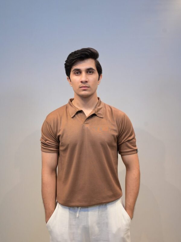 gentzo Texture Pop-Corn Polo-Desert, gentzo, Texture Pop-Corn Polo-Desert, pop-corn polo shirt, desert textured men’s polo, men’s premium polo shirt, breathable pop-corn fabric polo, stylish desert polo for men, men’s classic desert polo, casual polo for men, modern textured polo shirt.