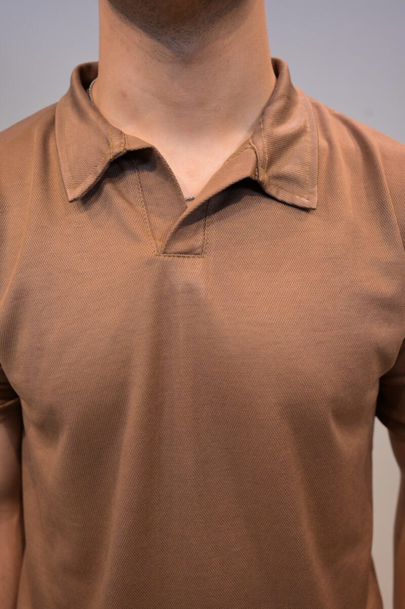 gentzo Texture Pop-Corn Polo-Desert, gentzo, Texture Pop-Corn Polo-Desert, pop-corn polo shirt, desert textured men’s polo, men’s premium polo shirt, breathable pop-corn fabric polo, stylish desert polo for men, men’s classic desert polo, casual polo for men, modern textured polo shirt.