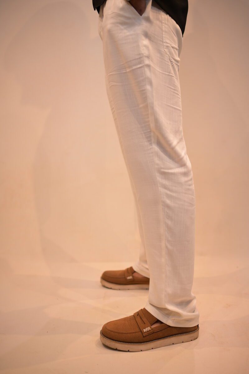 Beige Linen Trouser, Gentzo, Linen Blend Pants, Lightweight Summer Trousers, Men’s Casual Bottoms, Tailored Fit Pants, Vacation Wear, Adjustable Waist Pants, Breathable Linen Trousers, Smart Casual Trousers, Relaxed Fit Linen, Men’s Beige Pants