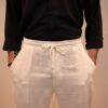 Beige Linen Trouser, Gentzo, Linen Blend Pants, Lightweight Summer Trousers, Men’s Casual Bottoms, Tailored Fit Pants, Vacation Wear, Adjustable Waist Pants, Breathable Linen Trousers, Smart Casual Trousers, Relaxed Fit Linen, Men’s Beige Pants