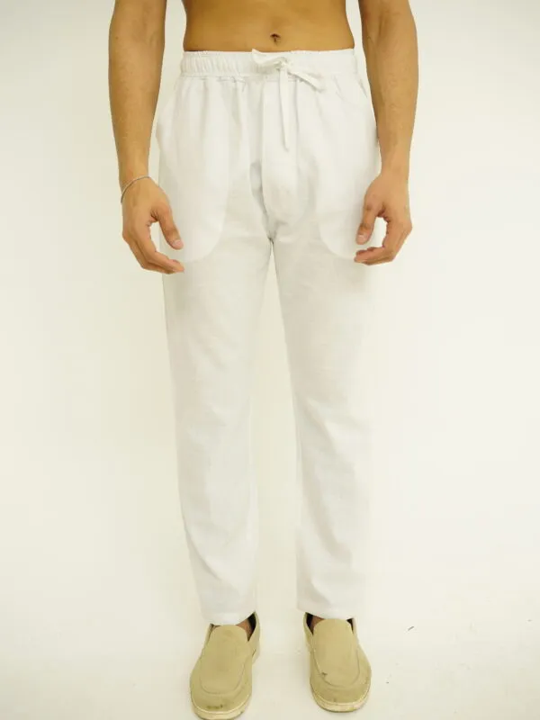 White Linen Trouser