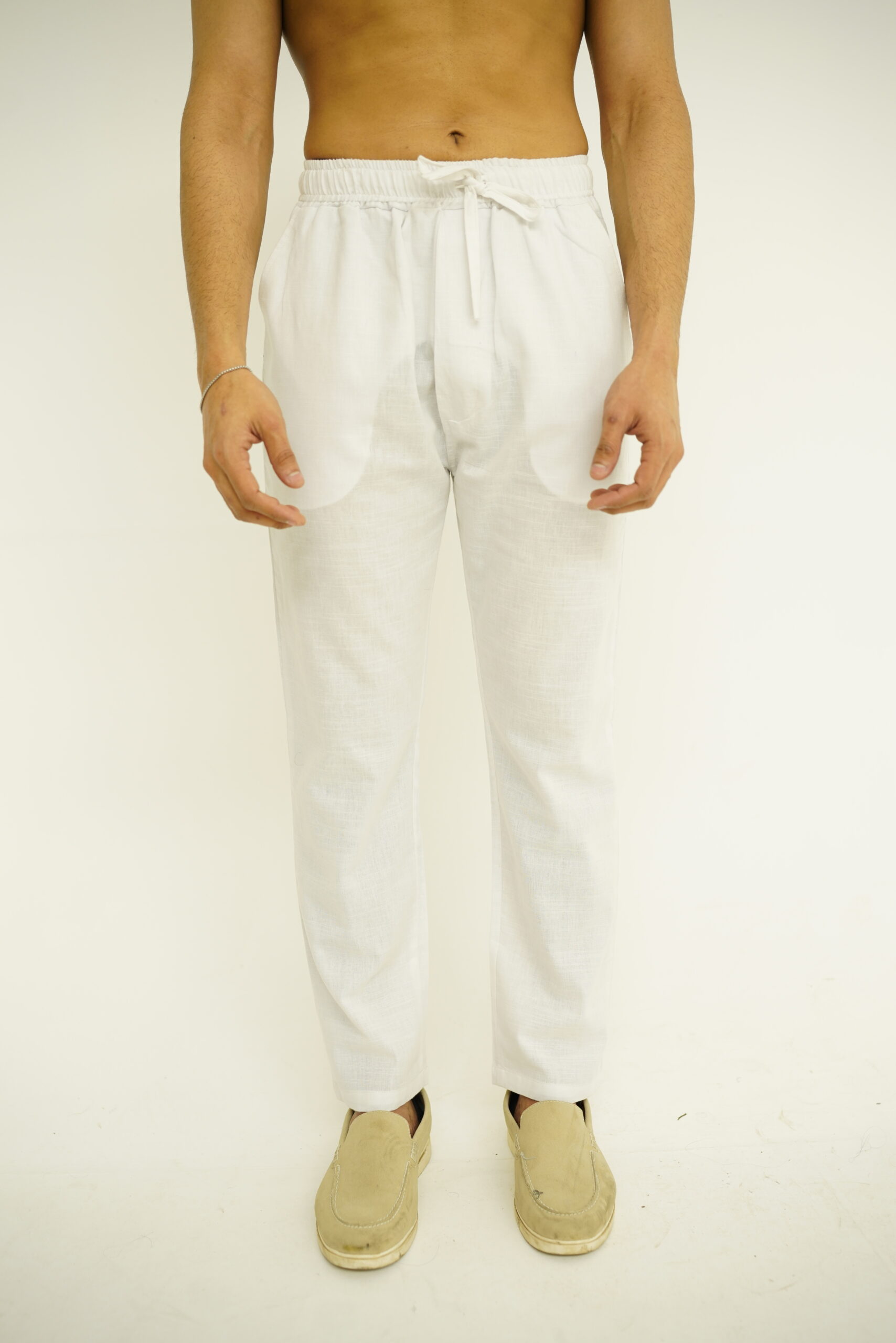 ICE BLUE & WHITE LINEN SET - Image 3