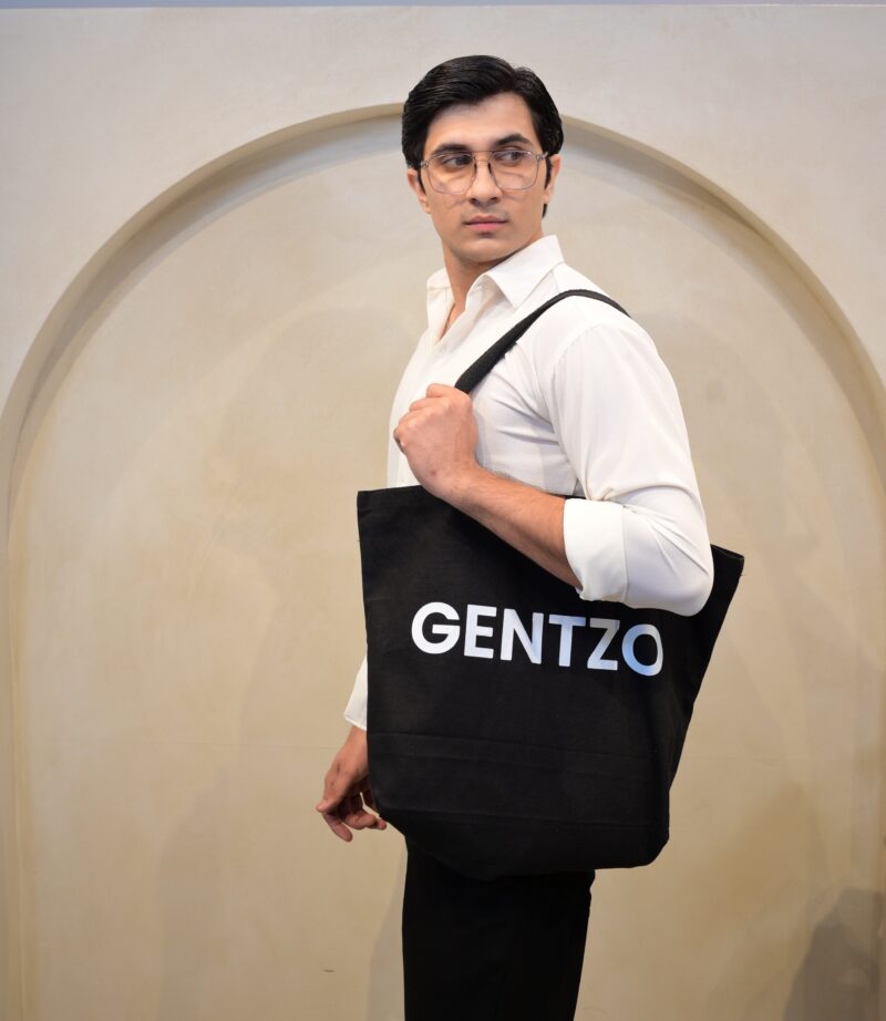 Gentzo, Tote Bag, Cotton Tote, Canvas Bag, Minimalist Bag, Black Tote, Eco-Friendly Bag, Everyday Carry, Gender Neutral Bag, Sustainable Fashion, Work Bag, Travel Tote, Urban Bag