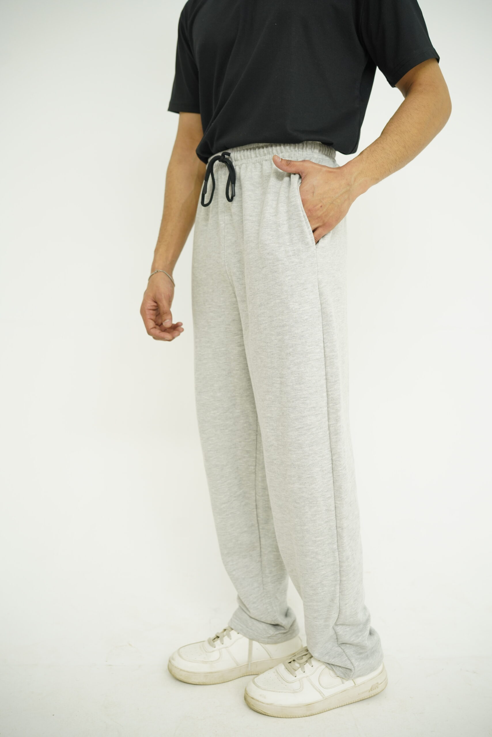 Grey Straight Fit Trouser - Image 2