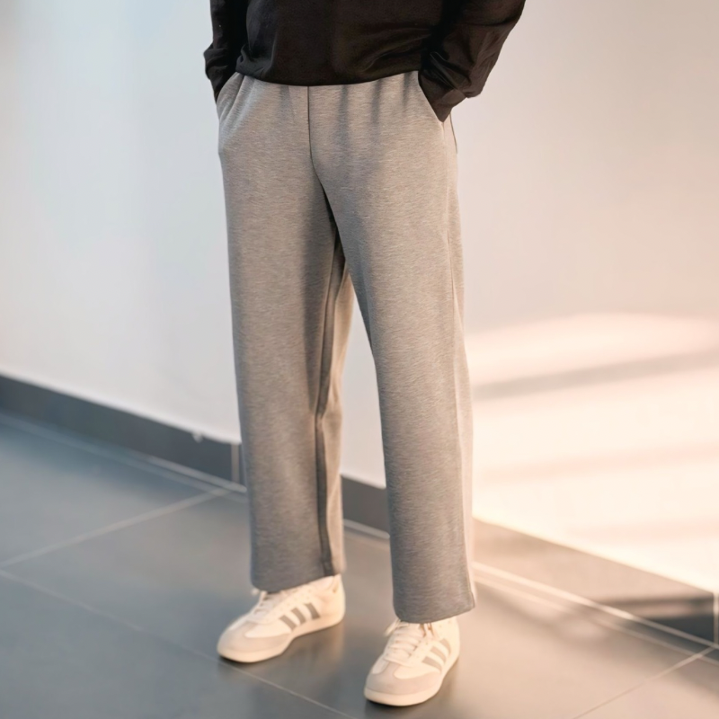 *GREY TROUSER & BLACK MOCKNECK ZIPPER SET - Image 2