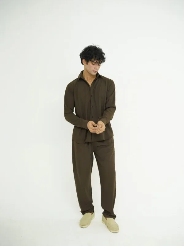 Brown Linen Texture Cordset