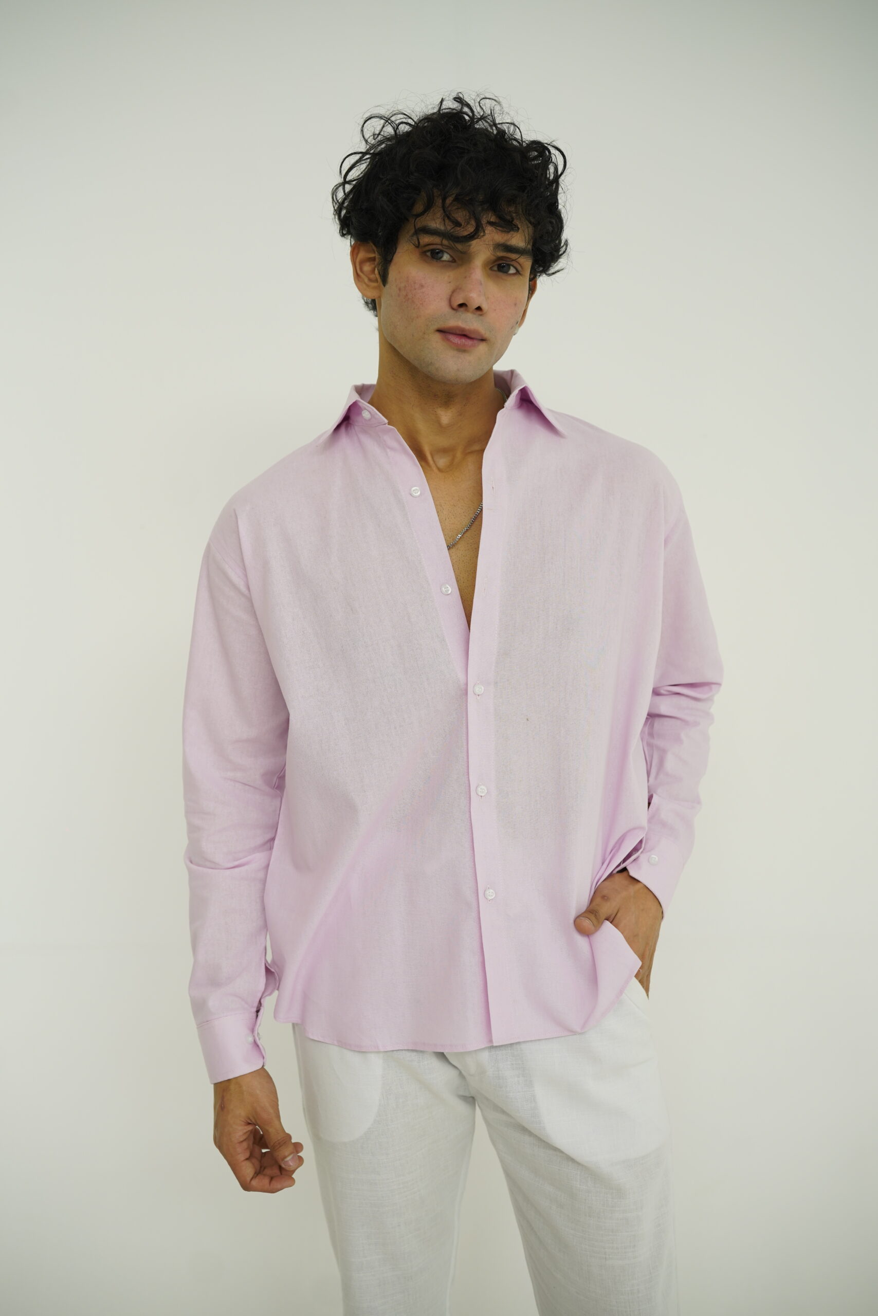 PINK & WHITE LINEN SET - Image 2
