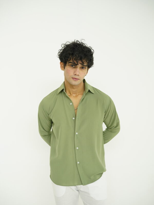 Sage Green Texture Shirt