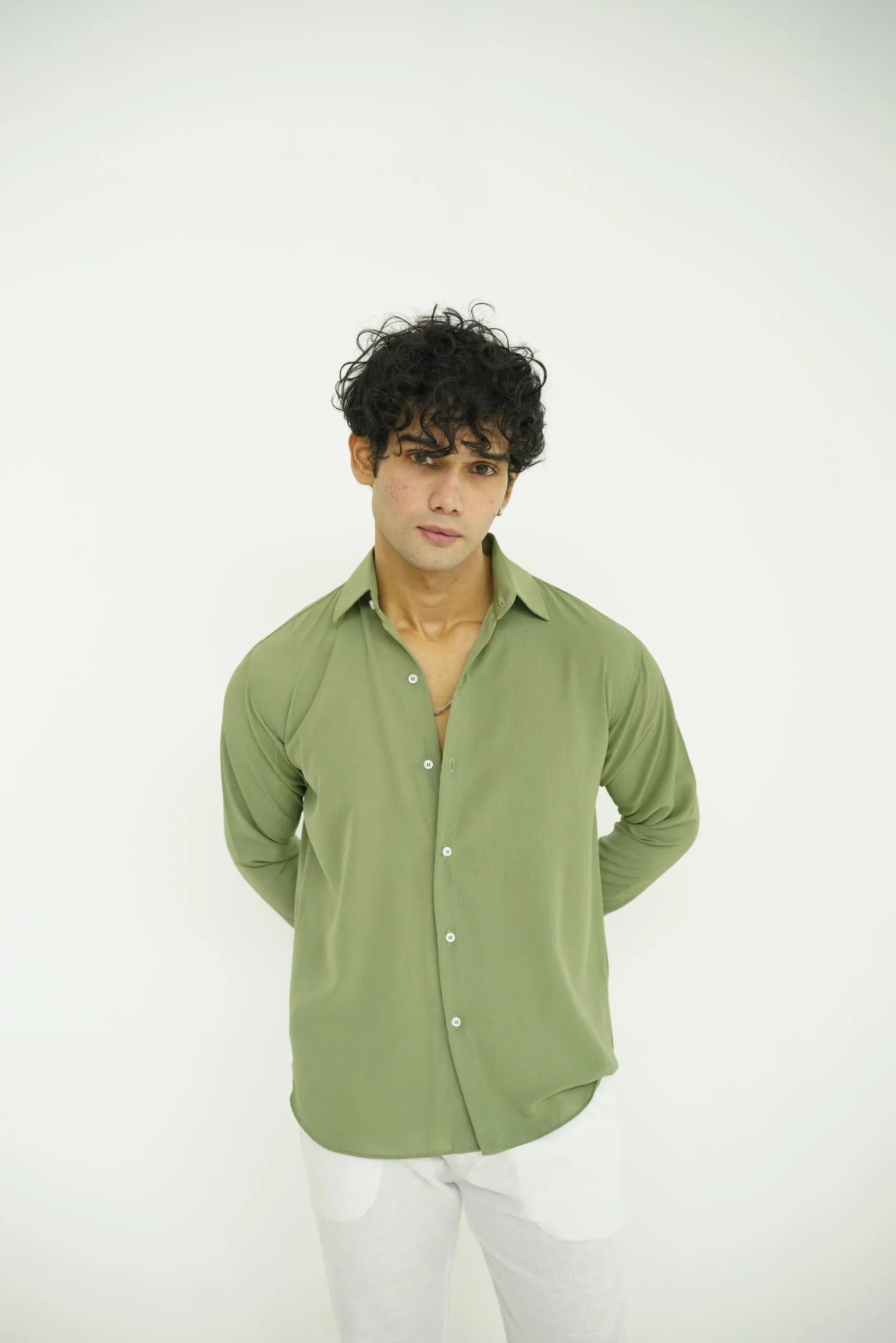 Sage Green Texture Shirt