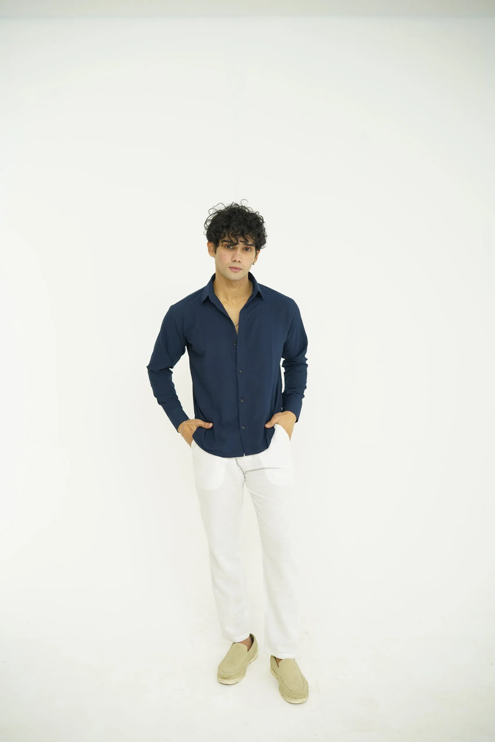 NAVY AND WHITE SET