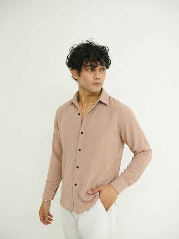 OATMEAL TEXTURE SHIRT