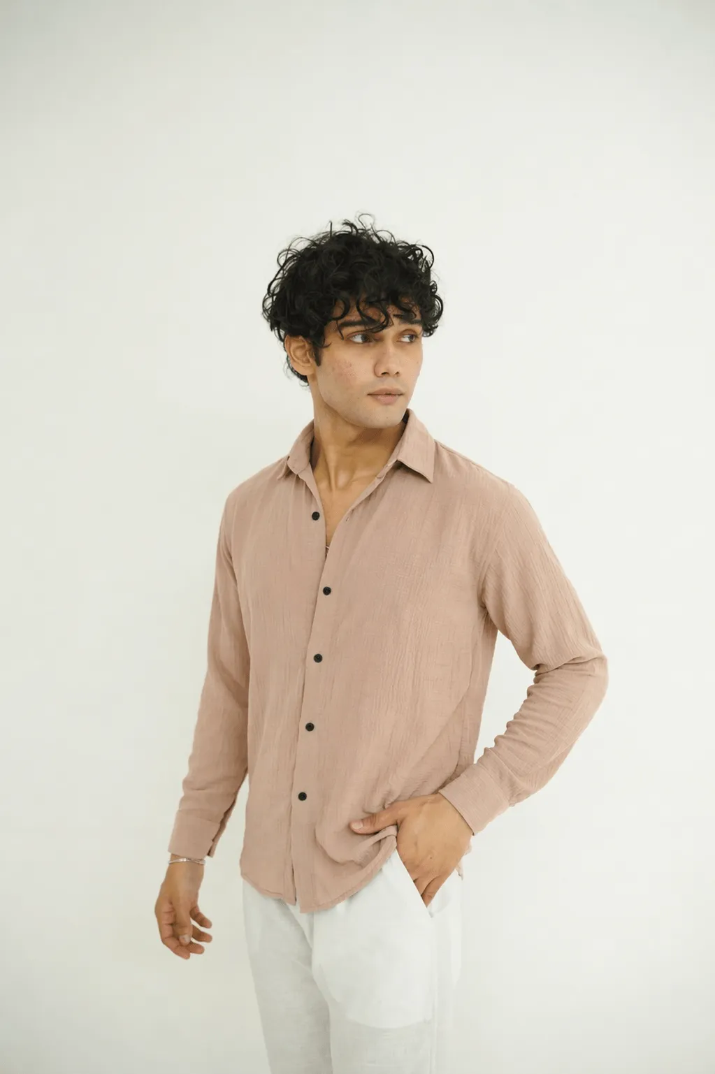 OATMEAL TEXTURE SHIRT