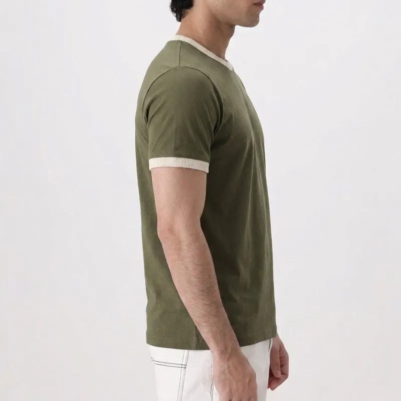 OLIVE RINGER TEE FITTED - Image 2