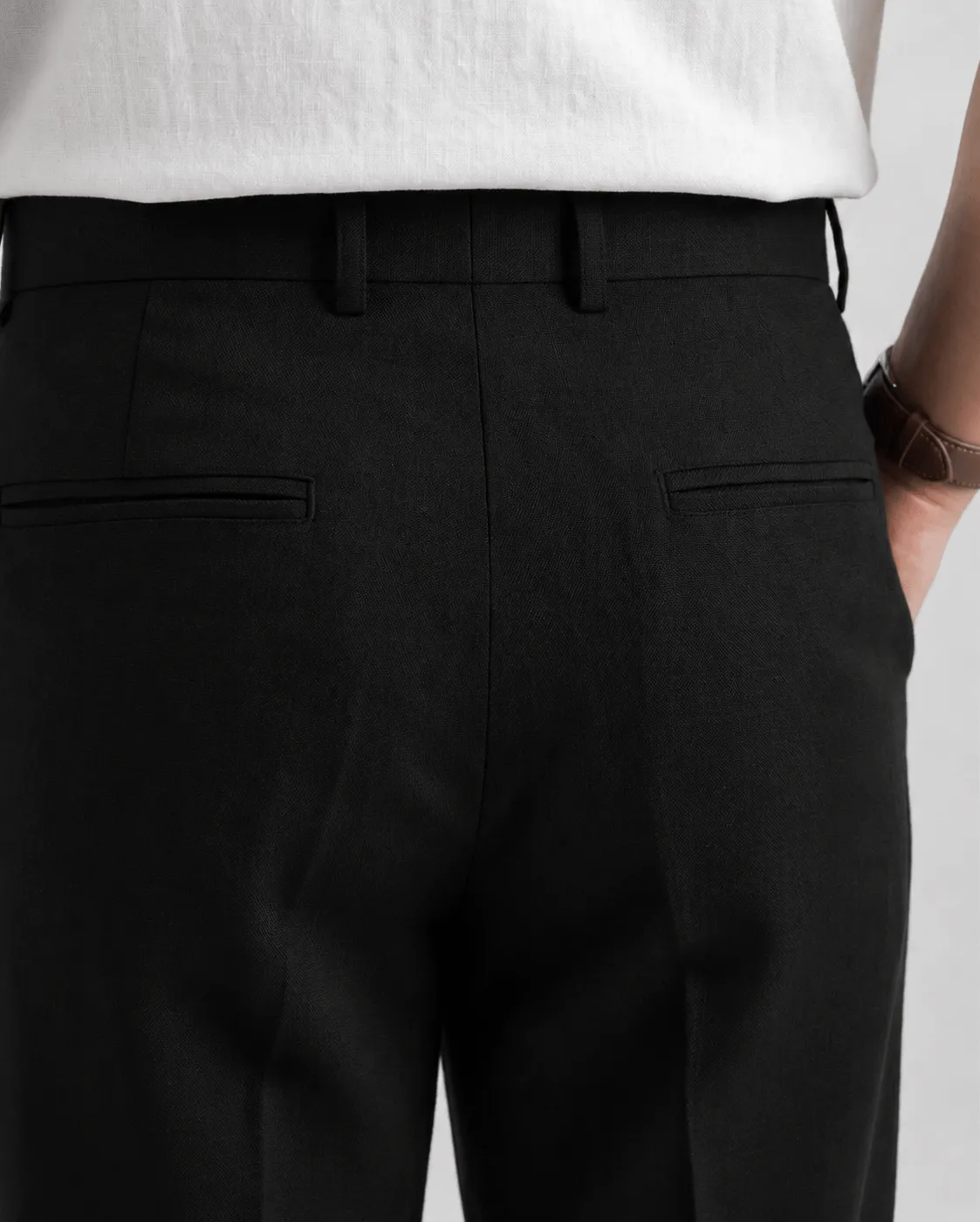 RELAX TAILORED PLEATED PANT - CLASSIC BLACK - Image 3