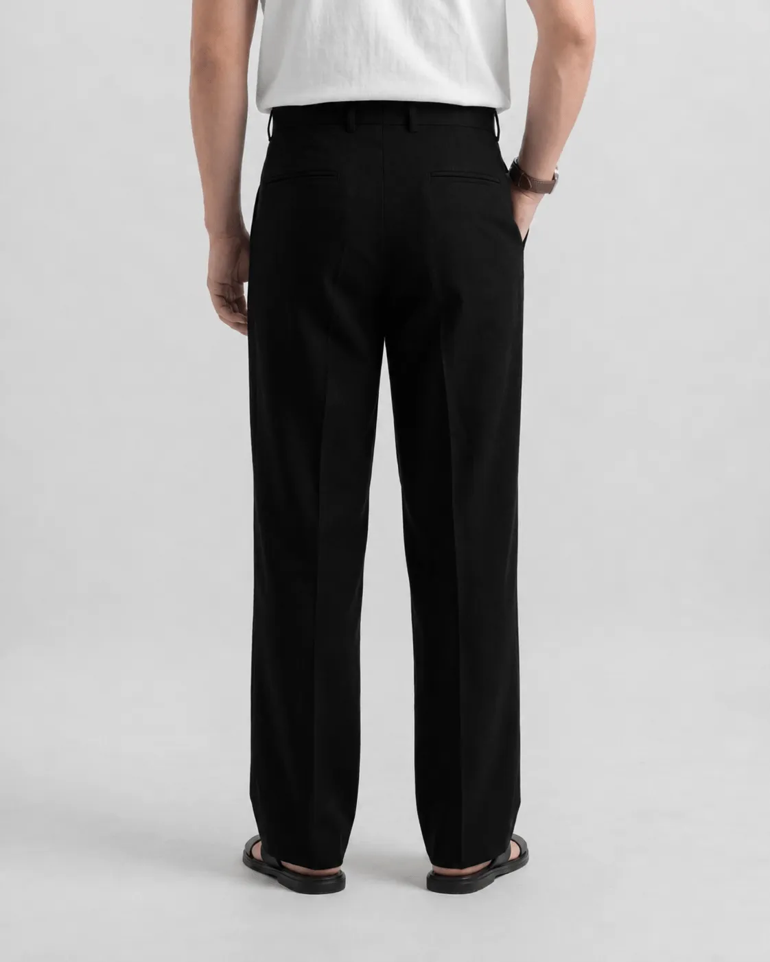 RELAX TAILORED PLEATED PANT - CLASSIC BLACK - Image 2