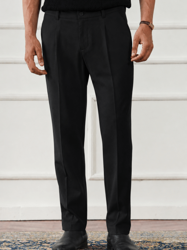 RELAX TAILORED PLEATED PANT - CLASSIC BLACK