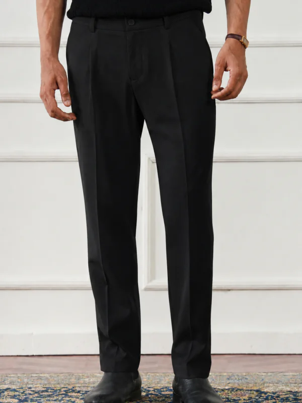 RELAX TAILORED PLEATED PANT - CLASSIC BLACK