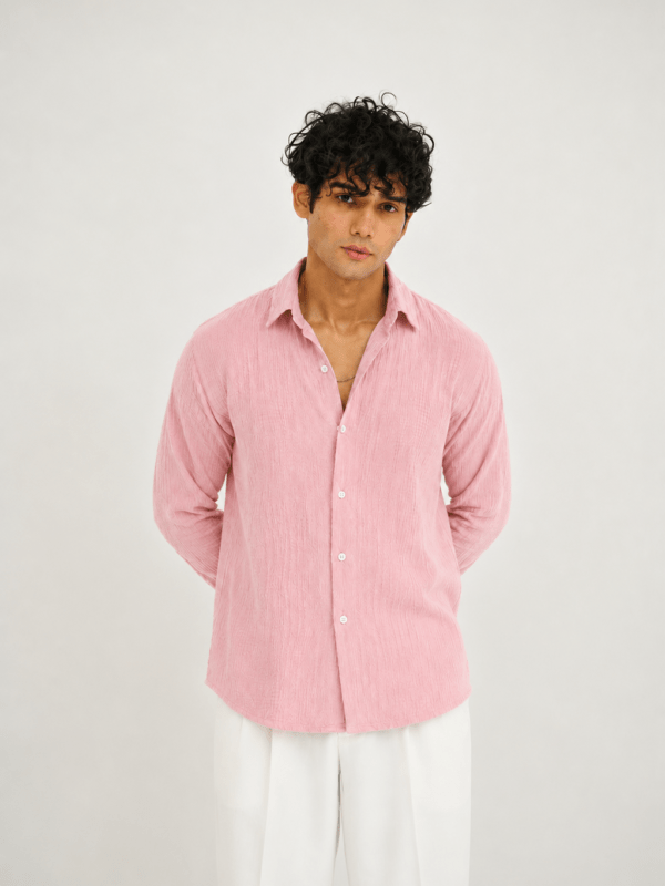 Mellow Pink Texture Shirt