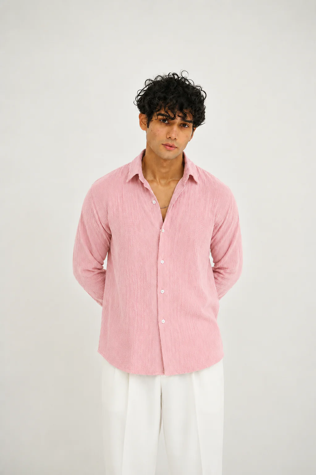 Mellow Pink Texture Shirt