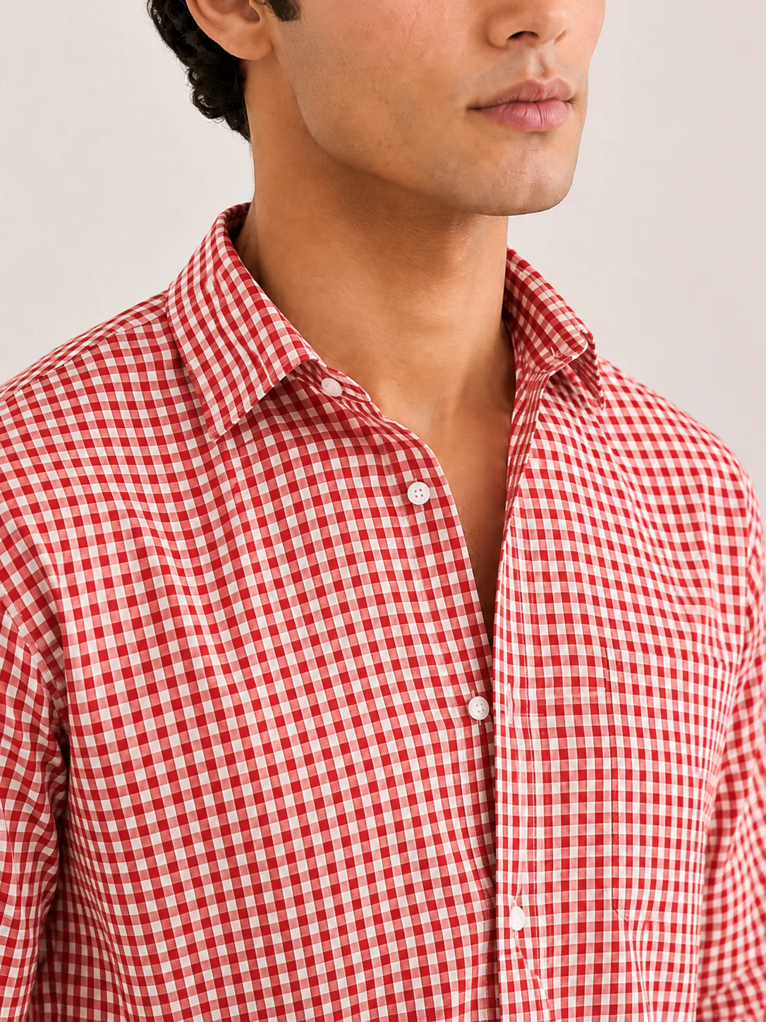 Red And White Checkred Shirt - Image 2
