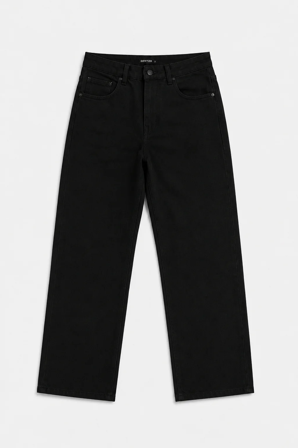Black Straight Fit Jeans - Image 2