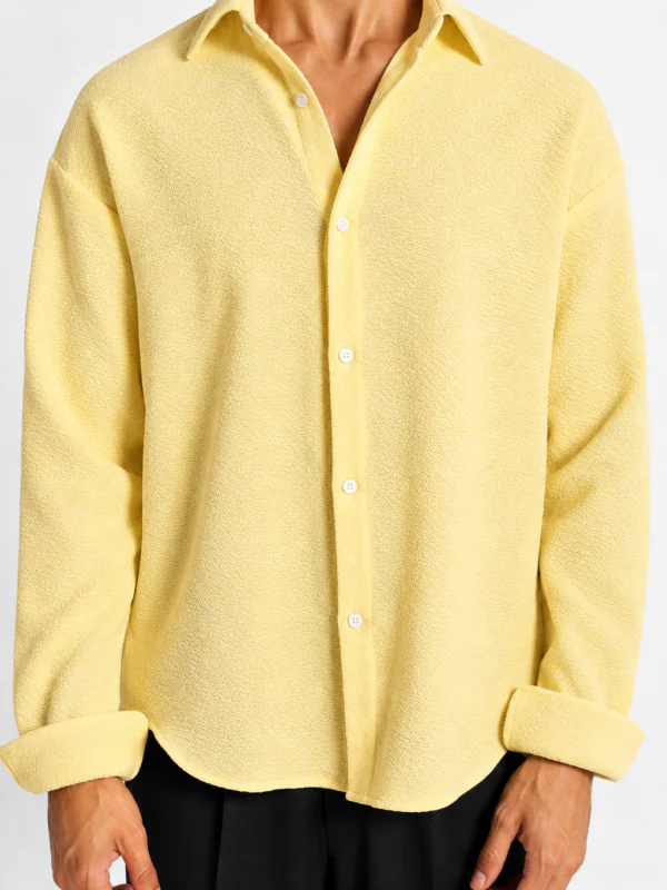 Butter Yellow Texture Shirt