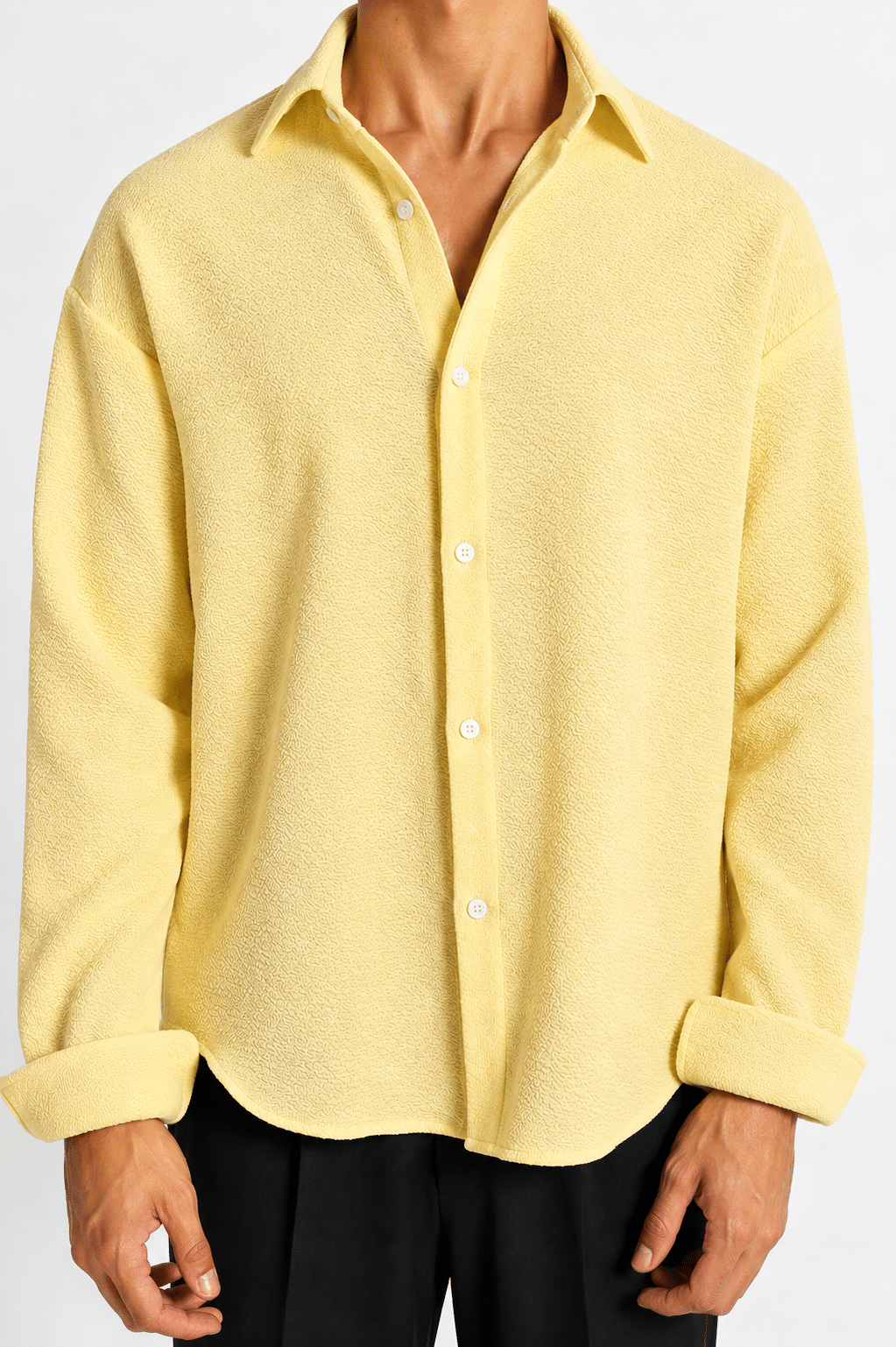 Butter Yellow Texture Shirt