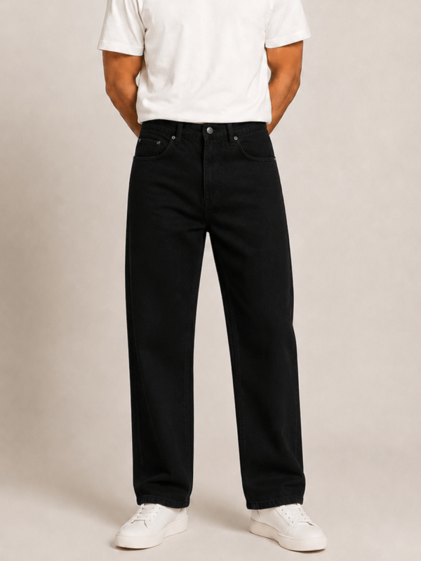 Black Straight Fit Jeans