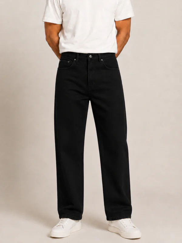 Black Straight Fit Jeans